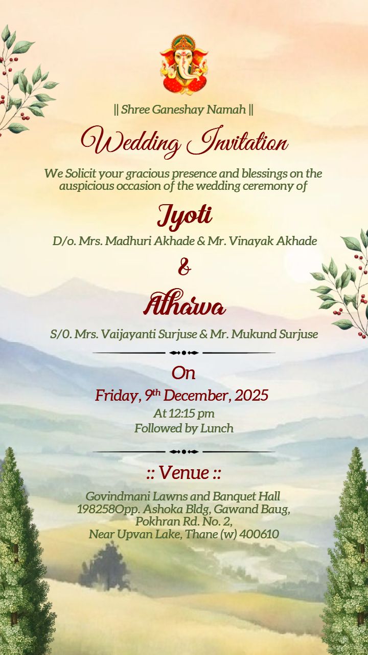 Royal Kashmiri Wedding Invitation Design