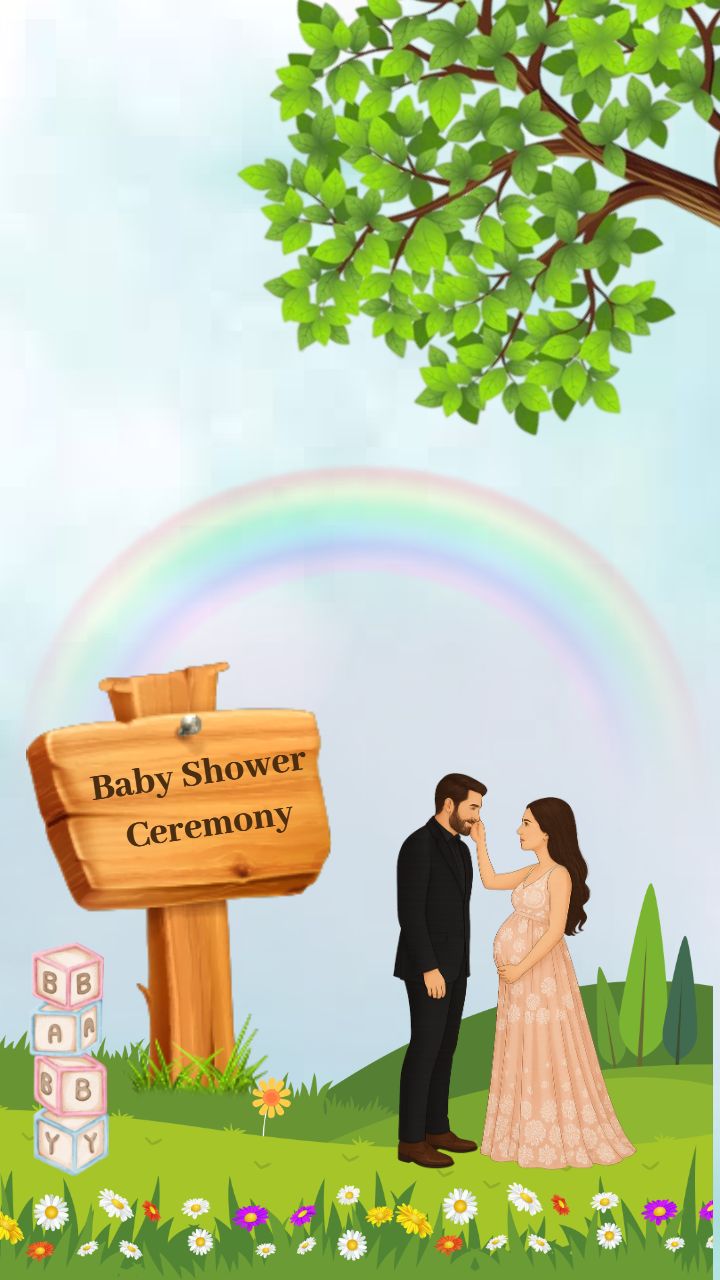 Invitation Video Of Baby Shower Function With Nature Theme
