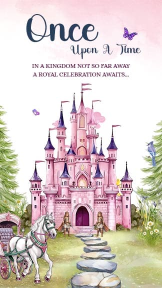 Magical 1st Birthday Invitation Card For Your Prince