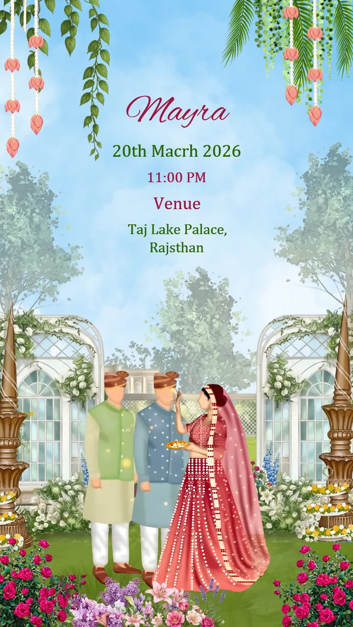 Wedding Invitation Video Royal Rajasthan Style