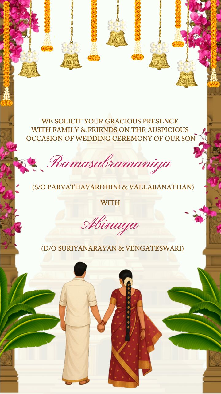 South wedding invitation video maker with Amazing Tools