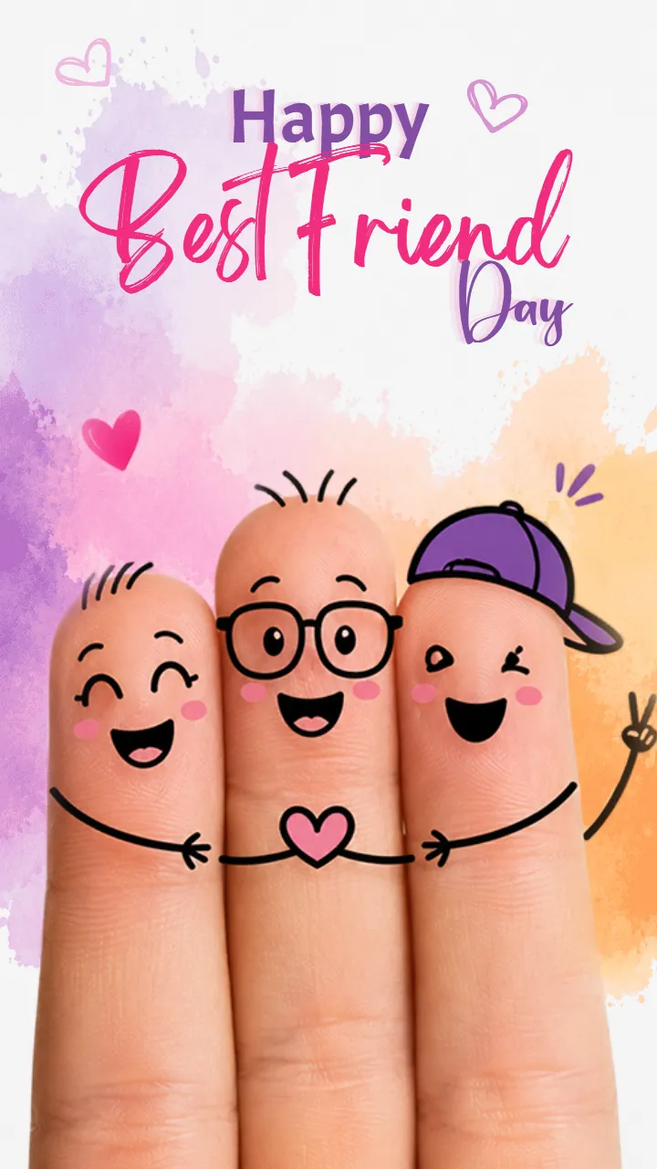 High Quality National Best Friend Day Image in English