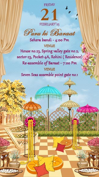 Mata ki Chowki and Wedding Invitation Video In English