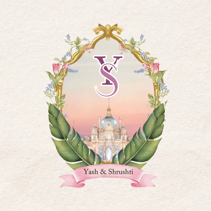 Wedding Monogram logo for Luxury Indian Weddings