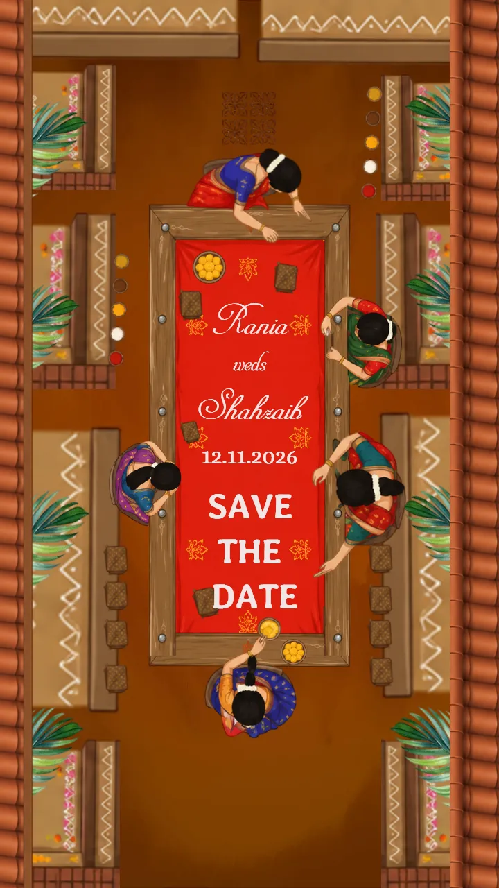 Save The Date Video for Indian Village Wedding Theme