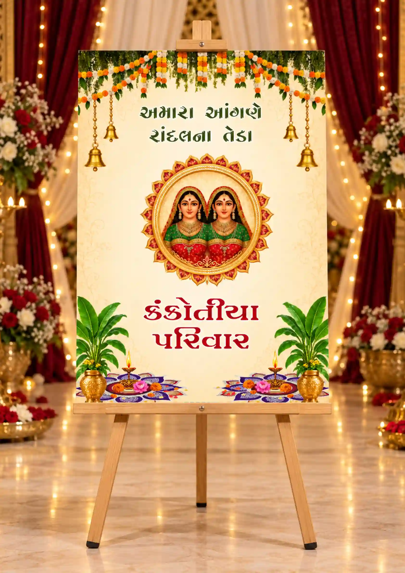 Randal Maa Welcome Board for a Family Welcome Ceremony