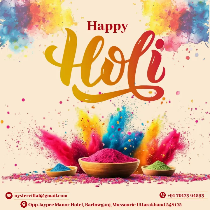 Creative Happy Holi Branding Poster Image In English 2026