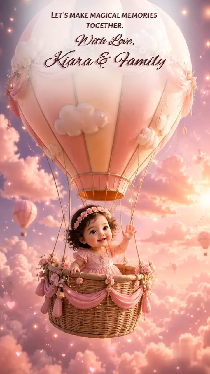 3d Birthday Invitation Video For Girl Magical Garden Theme