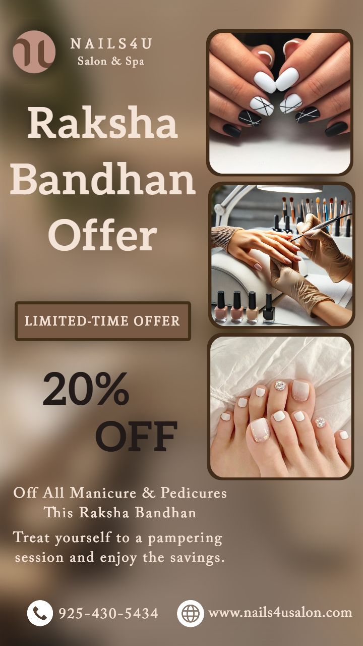 Raksha Bandhan Offer Poster for Nail Art
