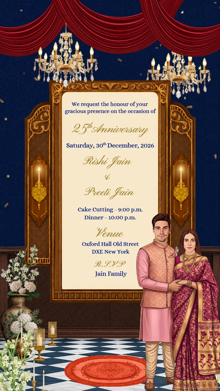 25th Anniversary Invitation Video With Anniversary Memories