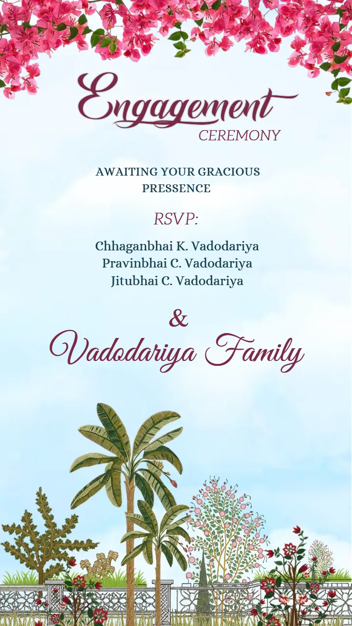 Modern Engagement Ceremony invitation Ideas for Couples