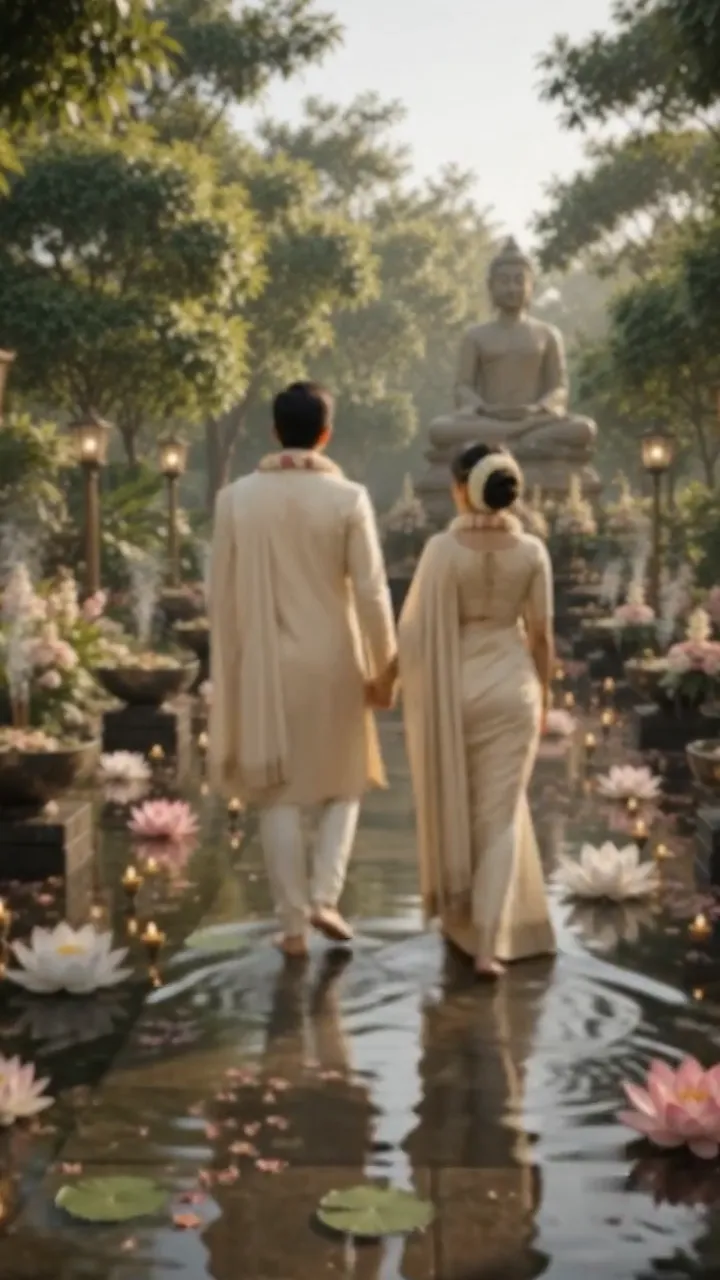 3D Buddhist Wedding Invitation Video for Sacred Weddings