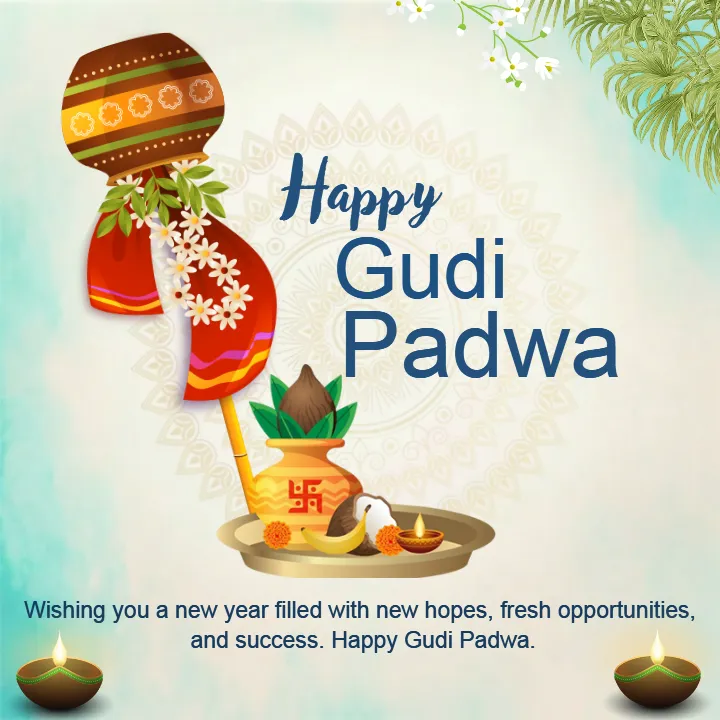 Unique Happy Gudi Padwa Greetings in English HD Download