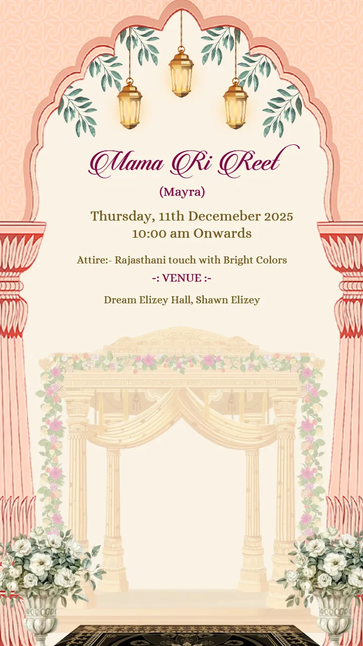 wedding invitation video in elegant luxury theme