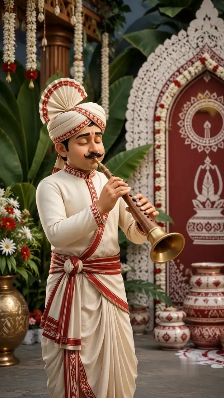 3D Bengali Wedding Invitation Video with Royal Traditions