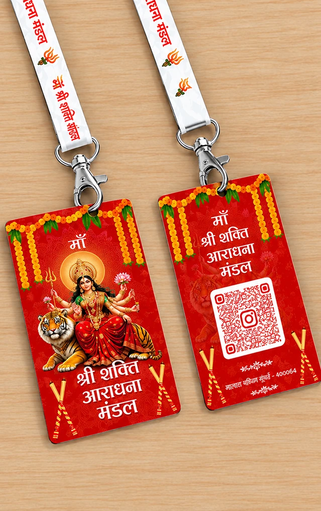 Navratri ID Card Templates for Traditional Garba Festival