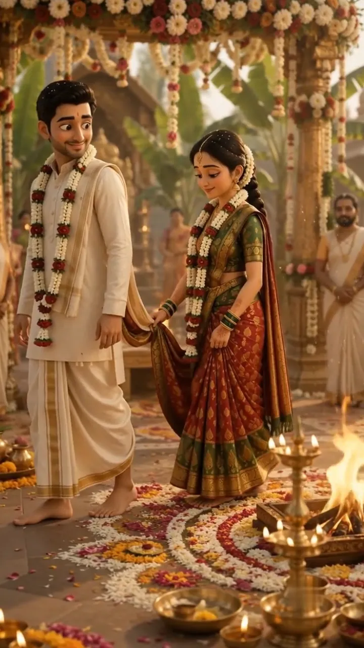 3D Kannada Wedding Invitation Video for Temple Wedding Theme