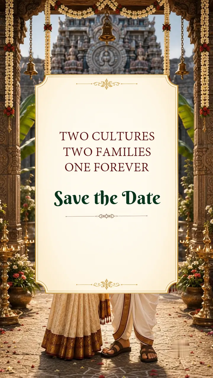 3D Tamil Wedding Invitation Video for Traditional Weddings