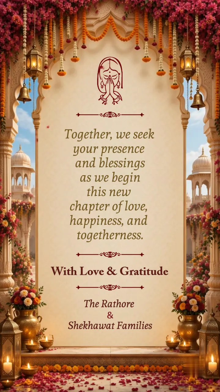 3d Indian Wedding Invitation Video with Royal Rajput Theme