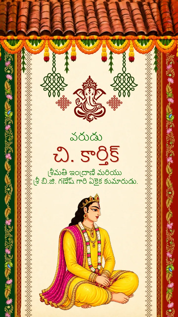 Wedding Invitation Video With Royal Floral Wedding Theme