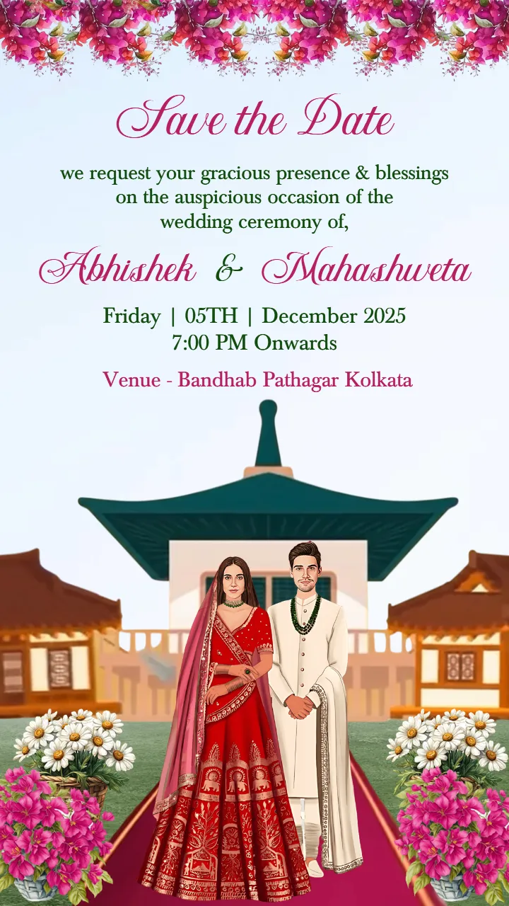 Wedding Save the Date Video Cultural Love Story