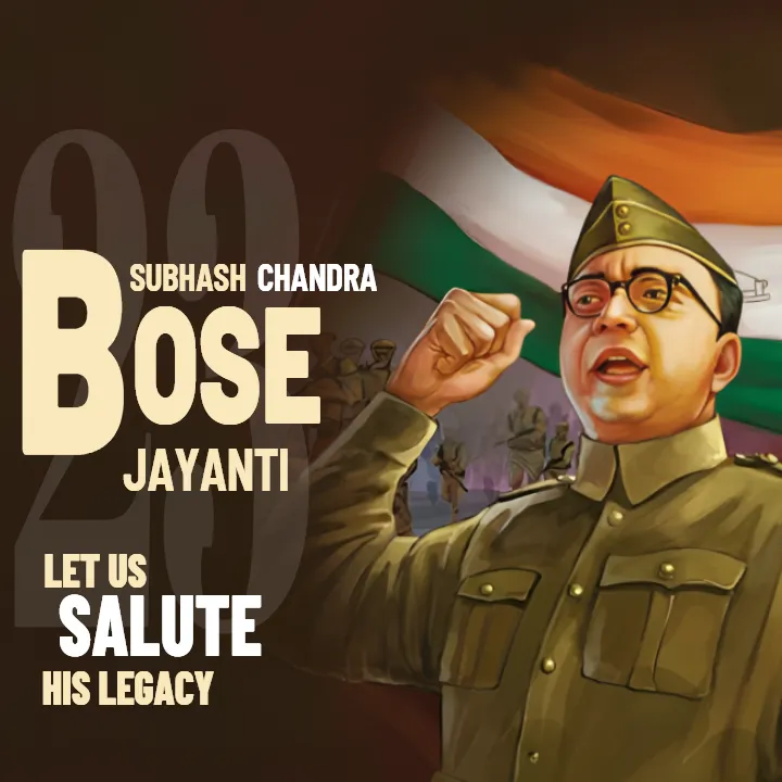 Netaji Subhas Chandra Bose Jayanti Wishes Image English