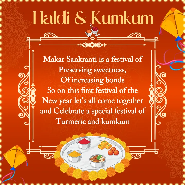 Haldi Kunku Invitation Message with Traditional Festive Feel