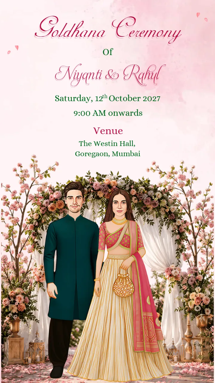 English Gol Dhana Invitation Video