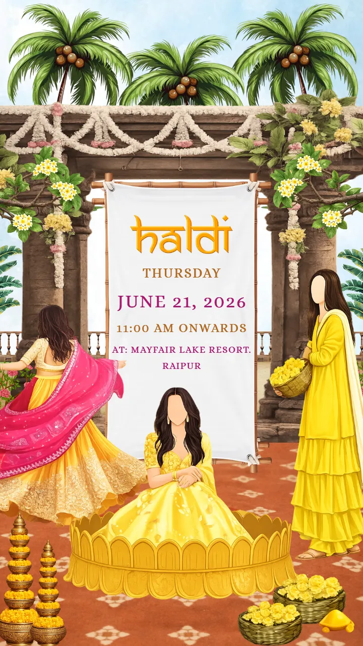 Tamil Wedding Invitation Video with Traditional Theme