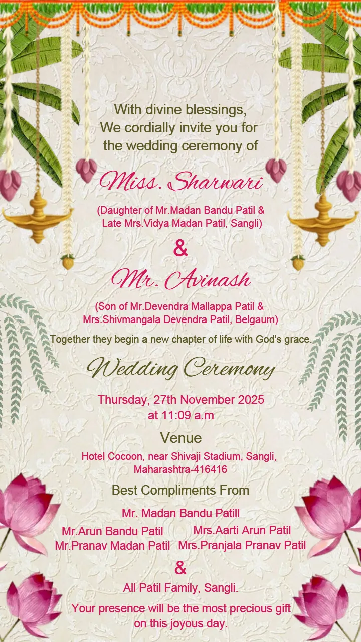 Traditional Wedding Invitation Video Designs Online