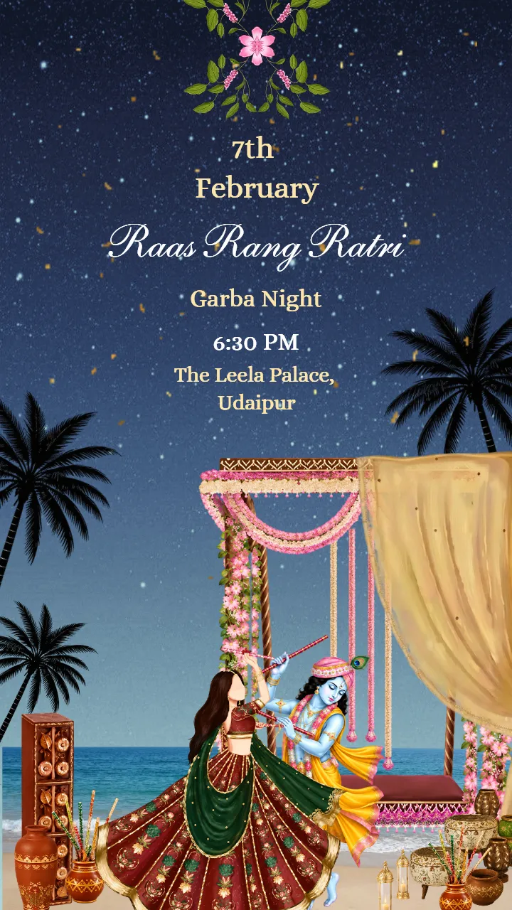 Wedding Invitation Video with Beachside Wedding Story