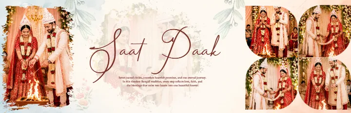 Wedding Album PSD Modern Couple Ceremony Memory Design