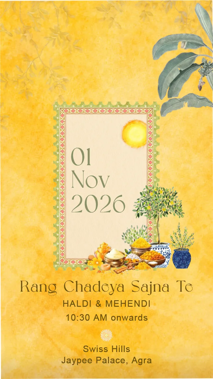 Animated Postcard Wedding Invitation Video for Your Big Day