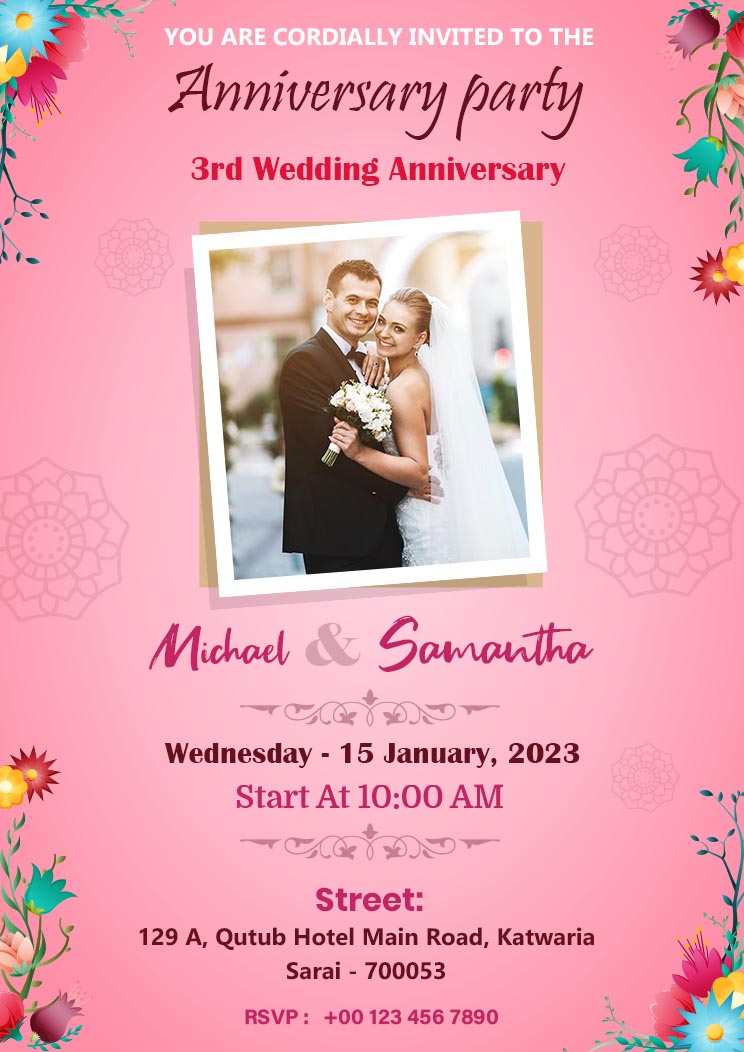 Anniversary Invitation Cards Invitation Card For Silver Jubilee