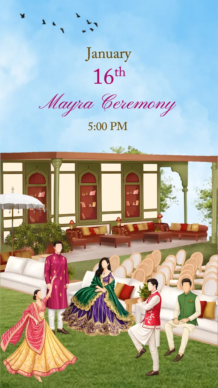 Wedding Invitation Video for Destination Wedding Itinerary