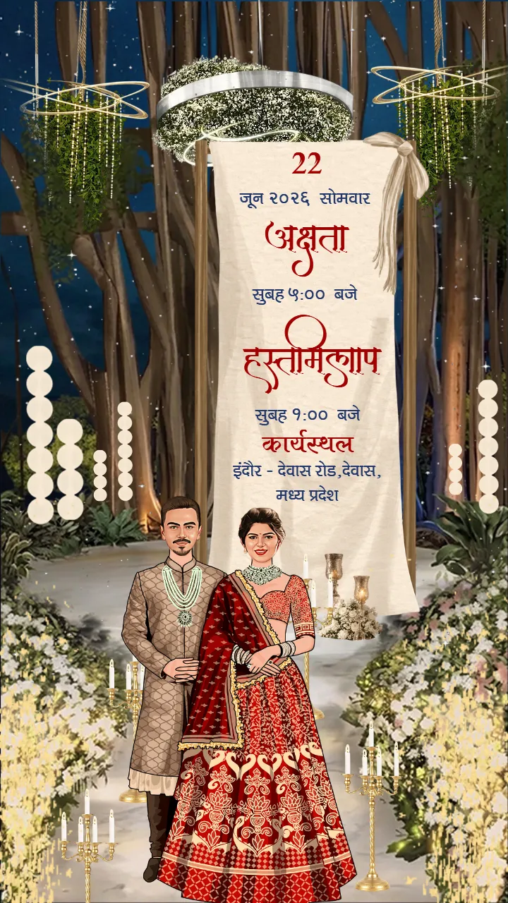 Download Creative Wedding Invitation Video in Hindi Designs
