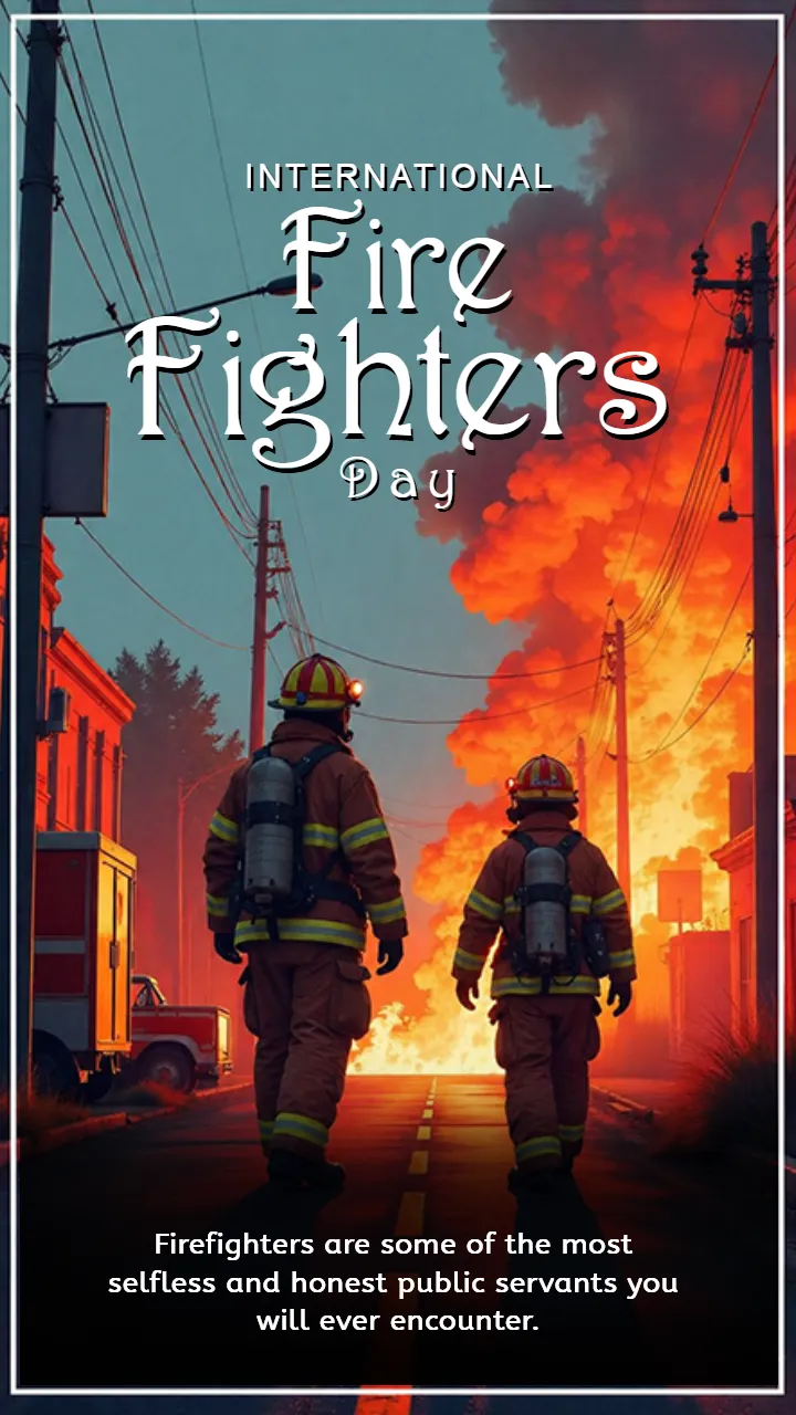 Unique International Firefighters Day Greetings in English