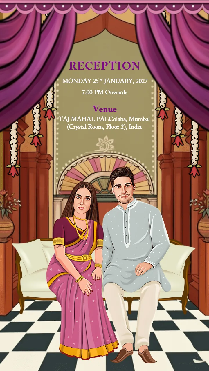 Bengali wedding Invitation video classic wedding card