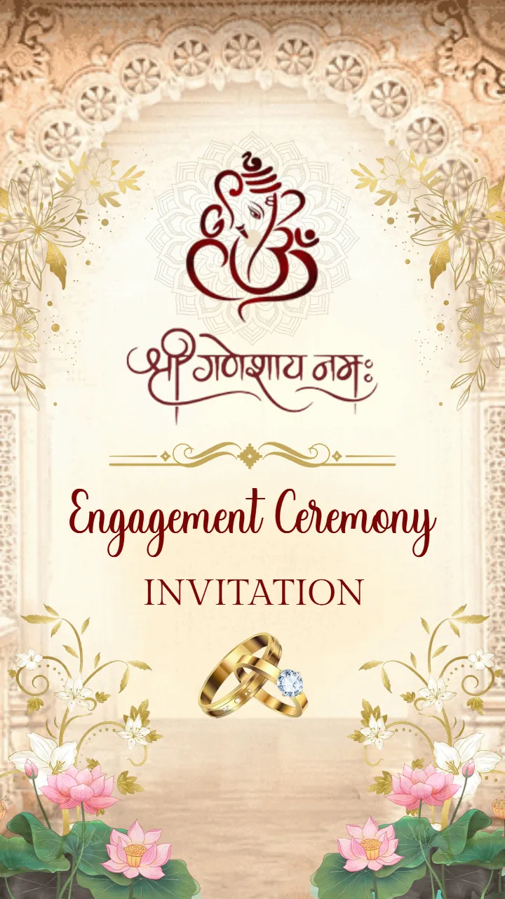 Modern Engagement Invitation Video with Traditional Touch