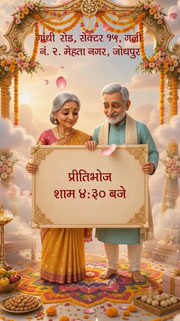 Godh Bharai Invitation 3D Video for Online MP4 Download