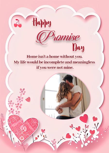 Free Happy Promise Day Image with Pink Theme
