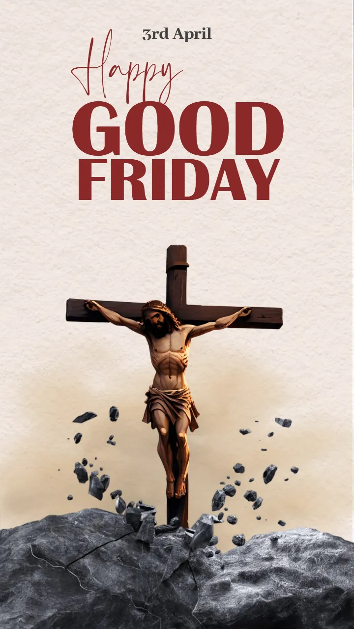 Happy Good Friday Image in English for Sharing HD Online