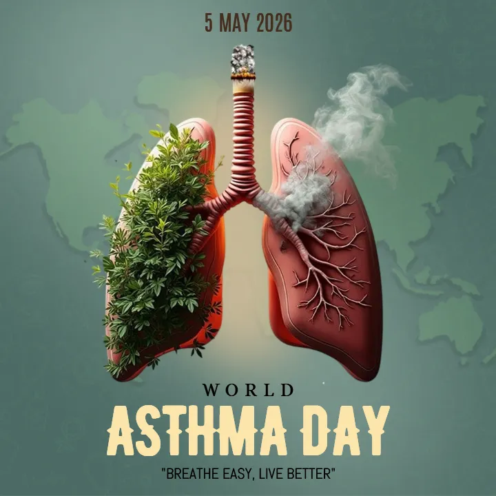 Latest World Asthma Day Photo in English for Awareness