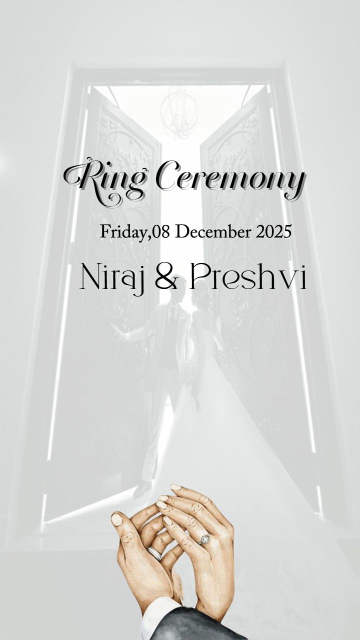 Romantic Video Invite for Wedding Announcement
