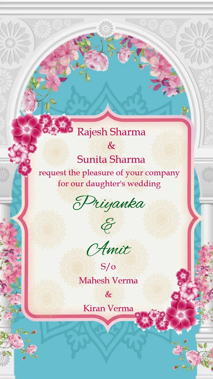 Islamic Wedding Invitation Video for Modern Muslim Couple
