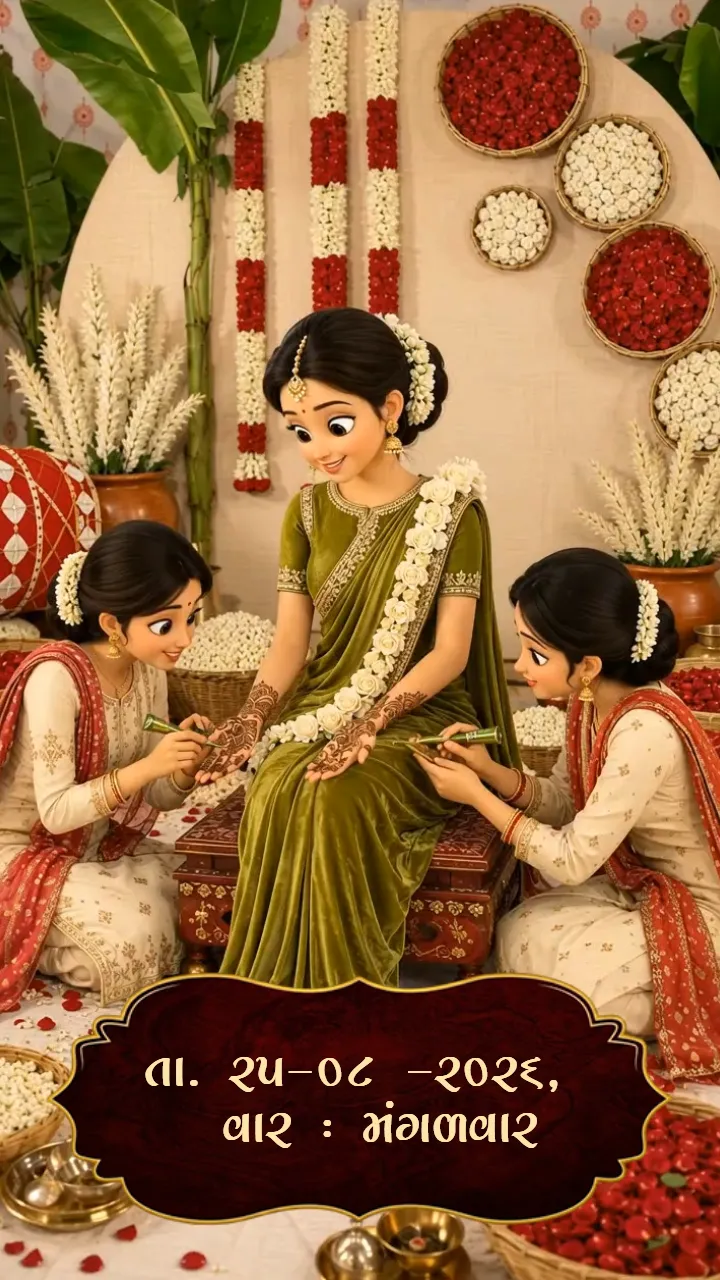 3D Gujarati Wedding Invitation Video for Grand Celebrations