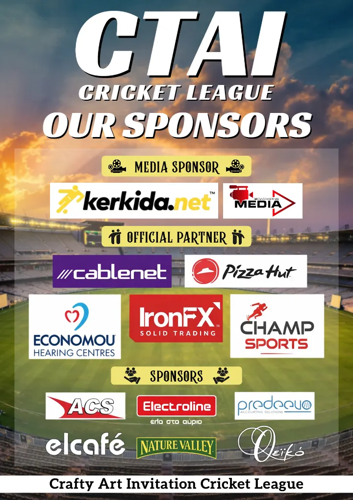 Cricket Sponsorship Template for Tournament Branding Use