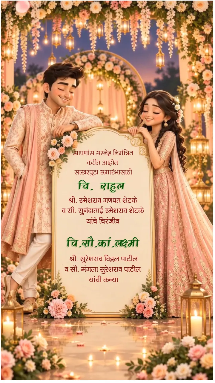 Buddhist Sakharpuda Invitation Video Templates Online