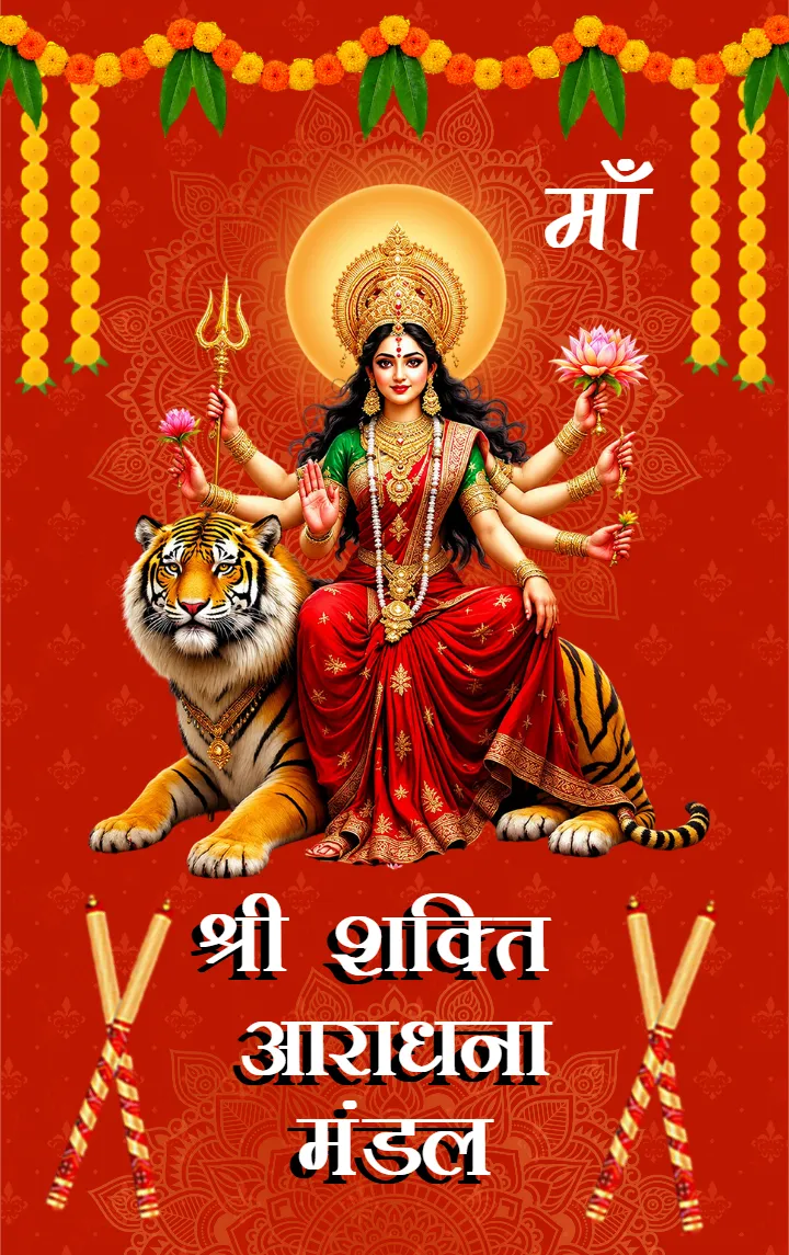 Navratri ID Card Templates for Traditional Garba Festival