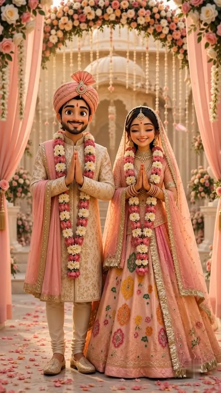 3d Indian Wedding Invitation Video with Royal Rajput Theme